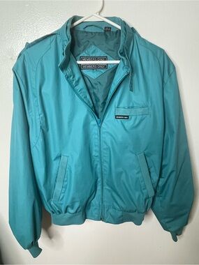 Vintage 1980’s Members Only Teal Bomber Jacket